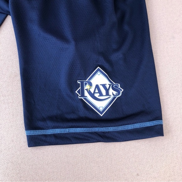 Genuine Merchandise Men's Navy White Tampa Bay Rays Pull On Baseball Jersey 2XL - Picture 5 of 12